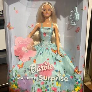 Barbie Garden Surprise Doll in Light Blue Floral Dress